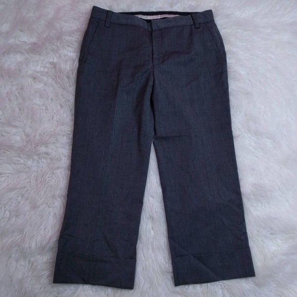 @ Banana Republic sz 8 Grey Cropped Martin Pants - Picture 7 of 7